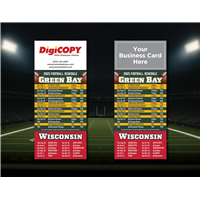 Green Bay & Wisconsin Football Magnet Schedule 2025