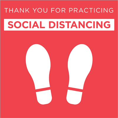 Adhesive Floor Signage - 12X12