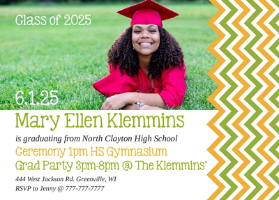 Fun-tastic Grad Invite