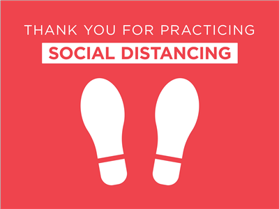 Adhesive Floor Signage - 18x24