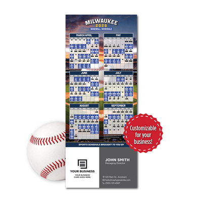 Baseball Schedule Magnet Card
