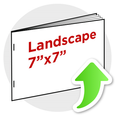 7"x7" Landscape Booklet Staple