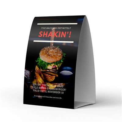 Vertical Table Tent 5x6"