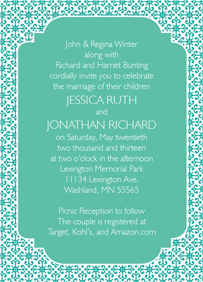 Beautiful Border Invite