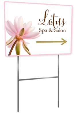 Coroplast Yard Sign w/H-Stake