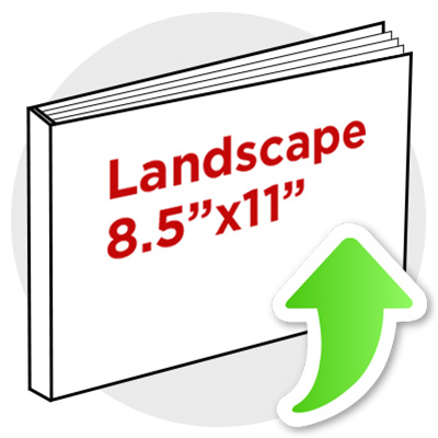 8.5"x11" Landscape Perfect Bind