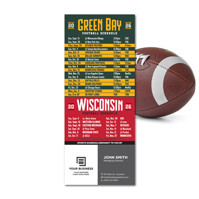 2026 Football Schedule Handout or Magnet