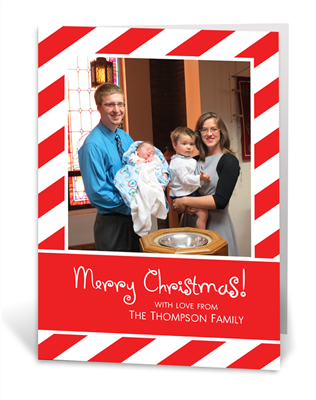 Candy Cane A7 Folded